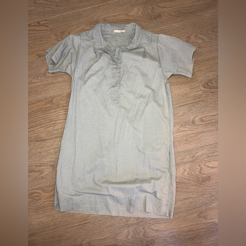 Sandro olive green Short-Sleeve Dress